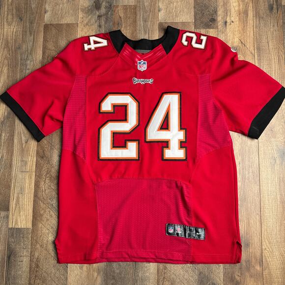 Tampa Bay Buccaneers Jersey Men's Size Large 44 Red Nike On Field Stitched 3465 - Picture 1 of 10